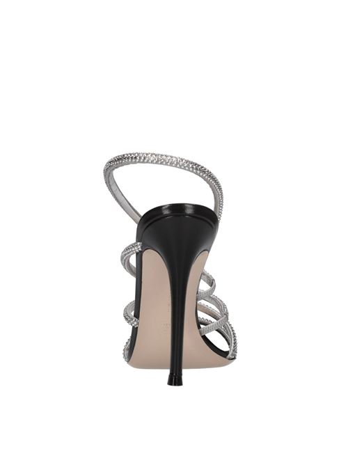  GIANVITO ROSSI | CRYSTAL ETTIE BURMA/NUITNERO-ARGENTO